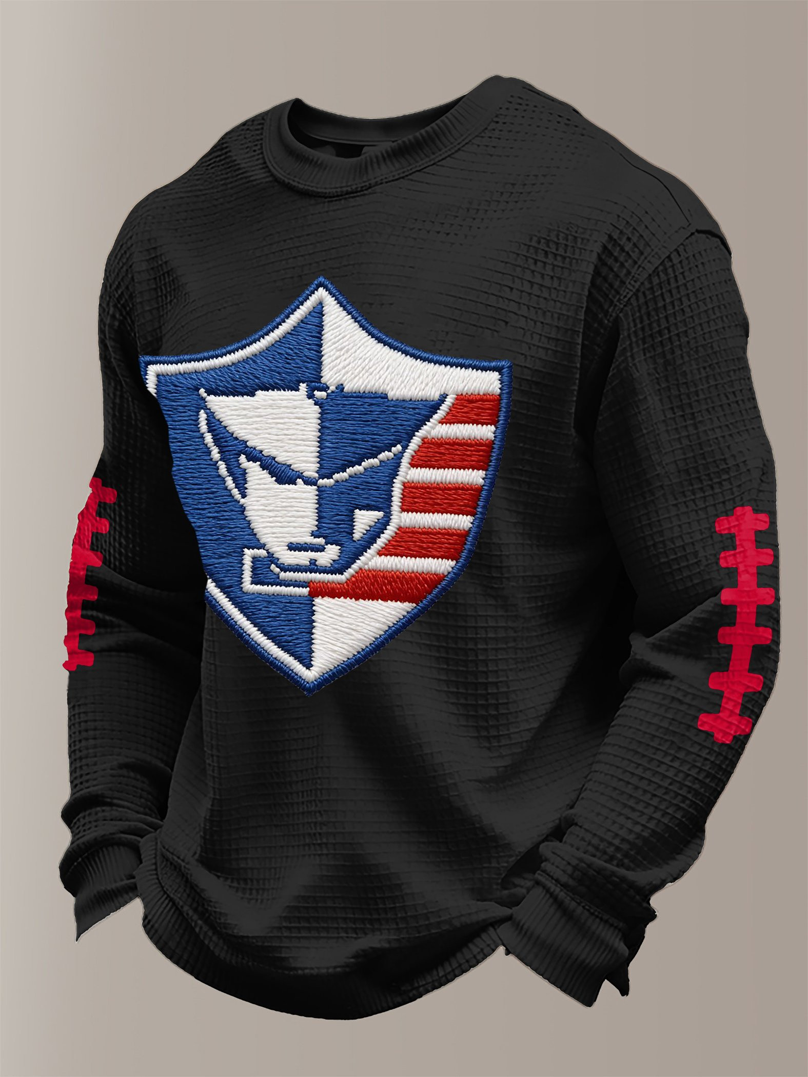 New England Football NE Long Sleeve T-Shirt Game Day Clothing Black Patriots Merch Men's