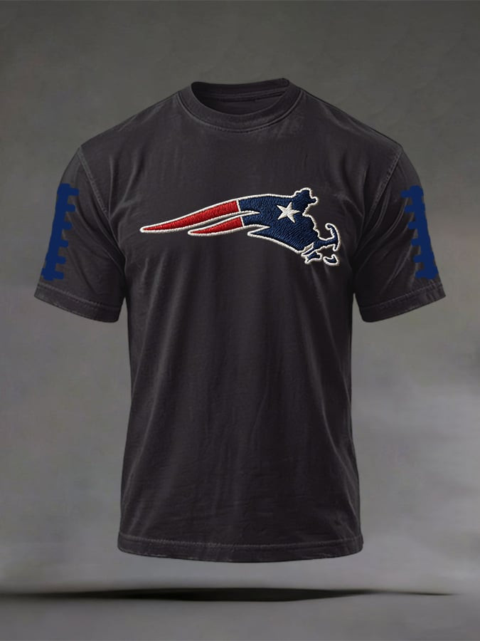New England Football Shirt Pride NE Patriots Merch Black Game Day Gifts For Brother