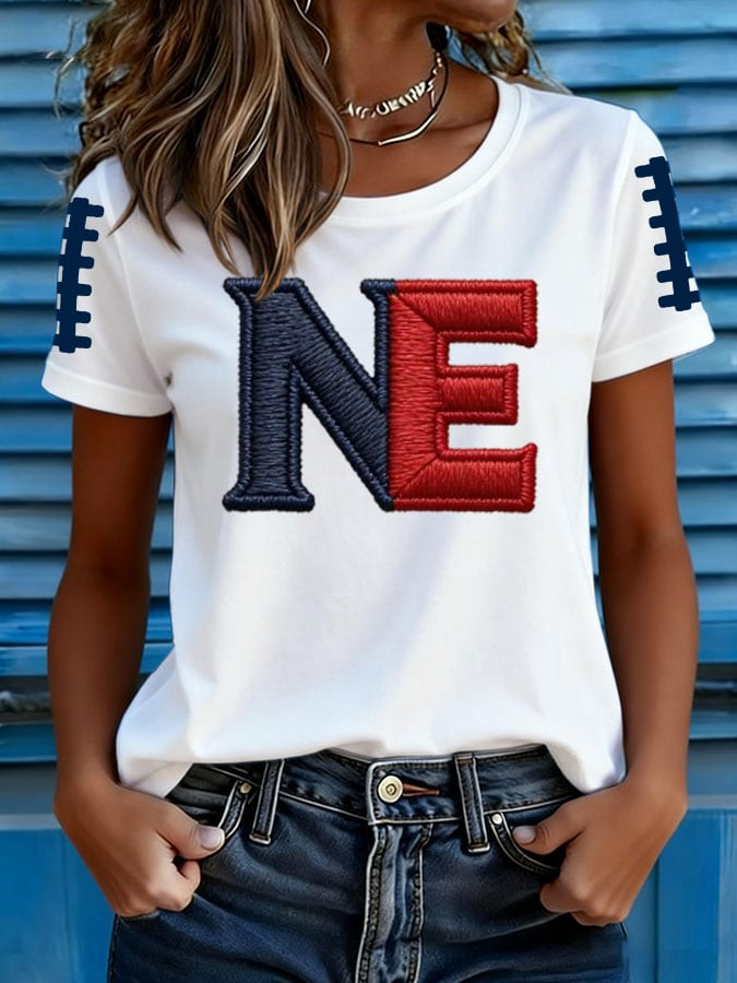 New England Football T-Shirt Patriots Merch NEP Game Day Apparel Fan Gifts