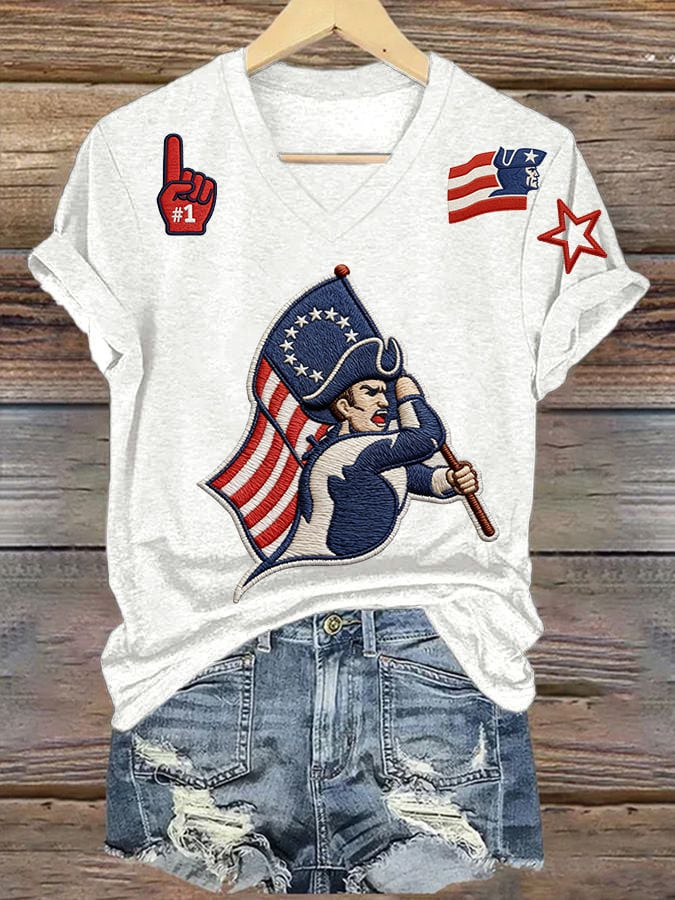 New England Football V-Neck Shirt New England Pride Game Day Shirt White NEP Merch Gifts For Fan