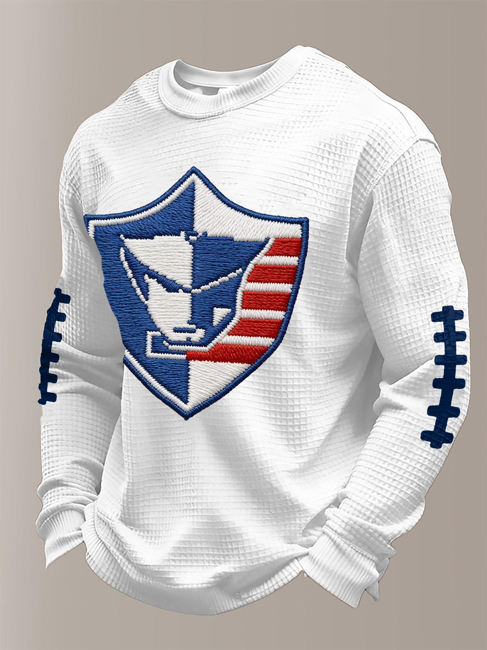 New England Football Waffle Long Sleeve T-Shirt Let's Go Patriots Shirt Gifts For Game Day New England Football Waffle Long Sleeve T-Shirt Let's Go Patriots Shirt Gifts For Game Day