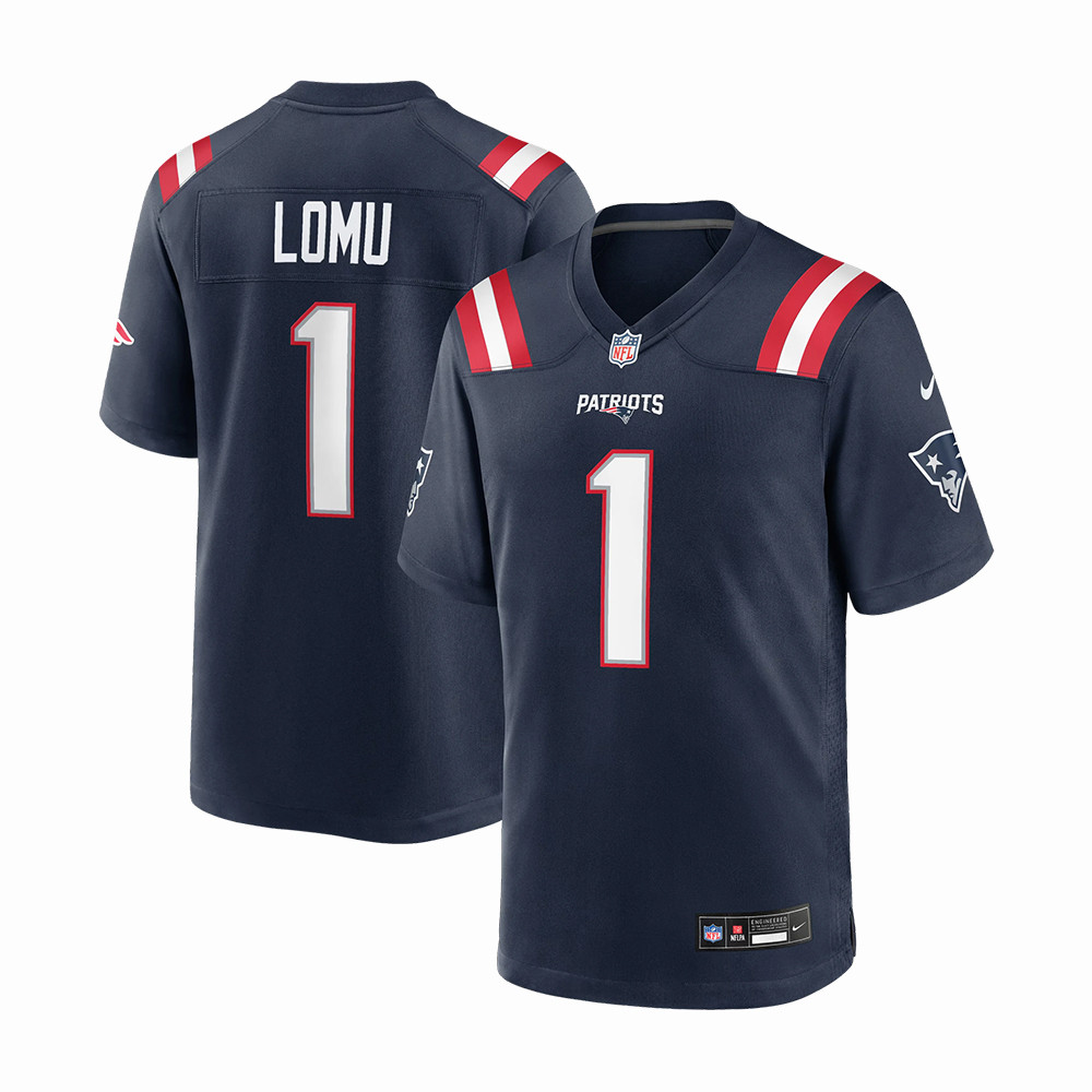 New England Patriots Caleb Lomu NFL Draft Jersey Football Clothes 2026 NFL Draft Gear For Husband