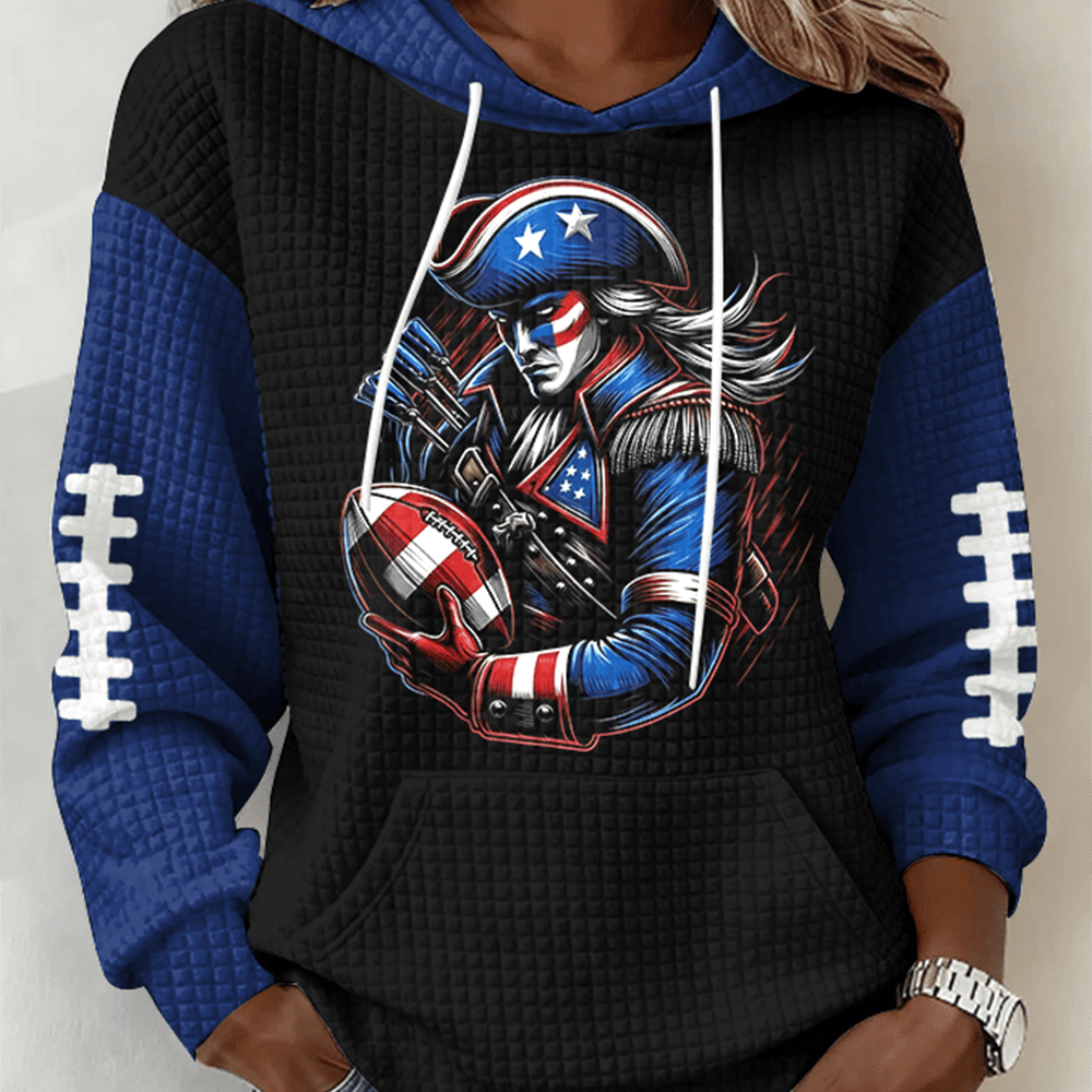 New England Patriots Football Hoodie Football Hooded Sweatshirt Gift Ideas For Her