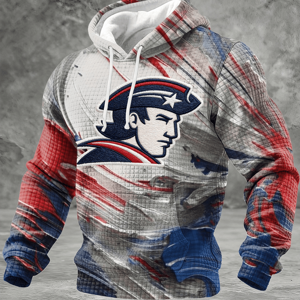 New England Patriots Football Hoodie Game Day Clothing Patriotic Boston Gift For Men