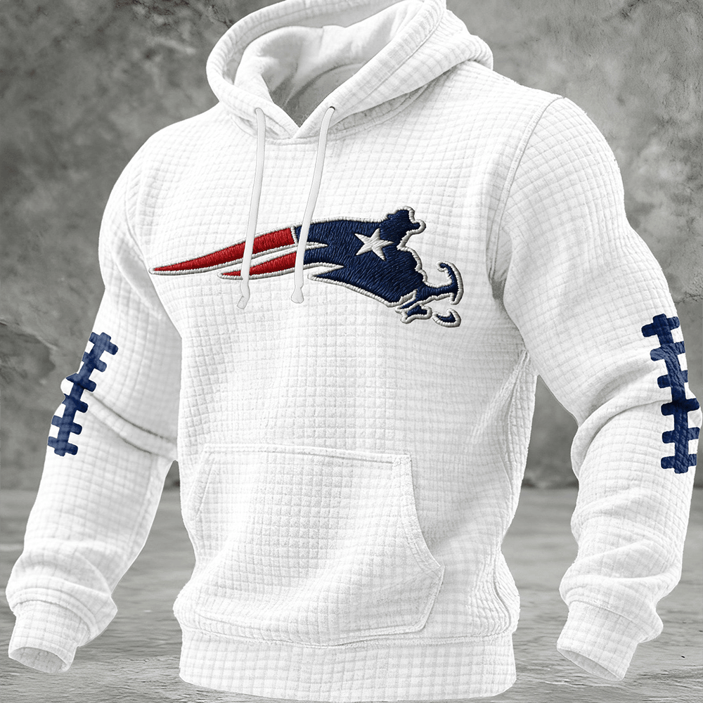 New England Patriots Football Hoodie Game Day Football Apparel Fan Gift