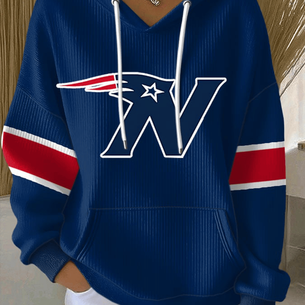 New England Patriots Football Hoodie Game Day Football Apparel New England Patriots Fan Gift