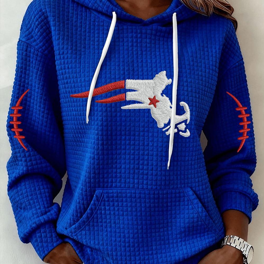New England Patriots Football Hoodie Game Day Football Hooded Sweatshirt Gift Ideas
