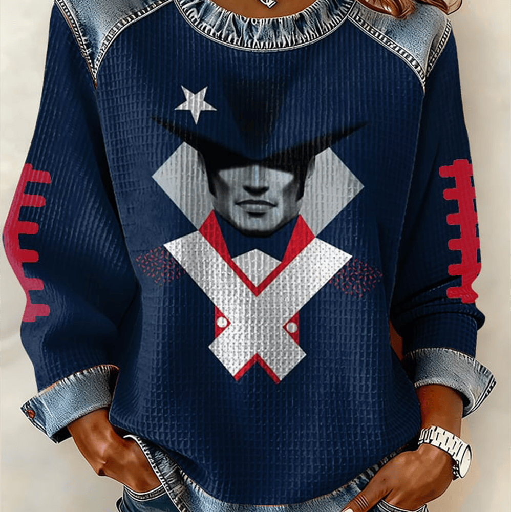 New England Patriots Football Sweatshirt Game Day Football Sweatshirt Gift Ideas For Her