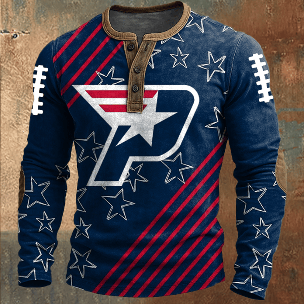 New England Patriots Game Day Button Long Sleeve Shirt Football Clothing Football Player Gifts