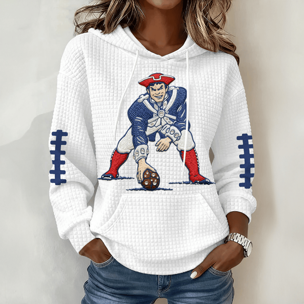 New England Patriots Hoodie Patriots Football Hooded Sweatshirt Football Fan Present