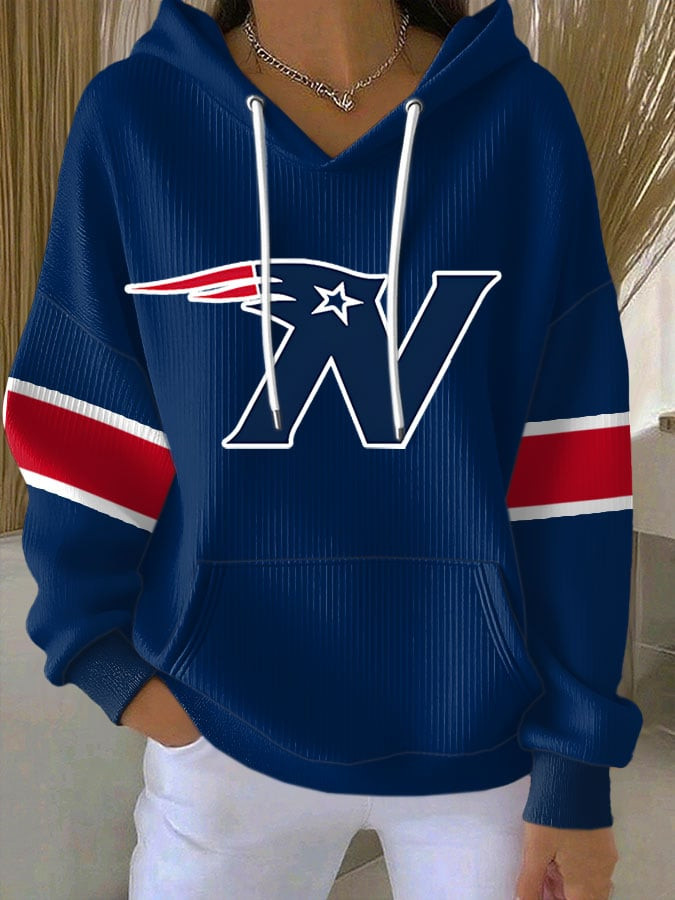 New England Patriots Merch Football Hoodie Patriots Football Hooded Sweatshirt