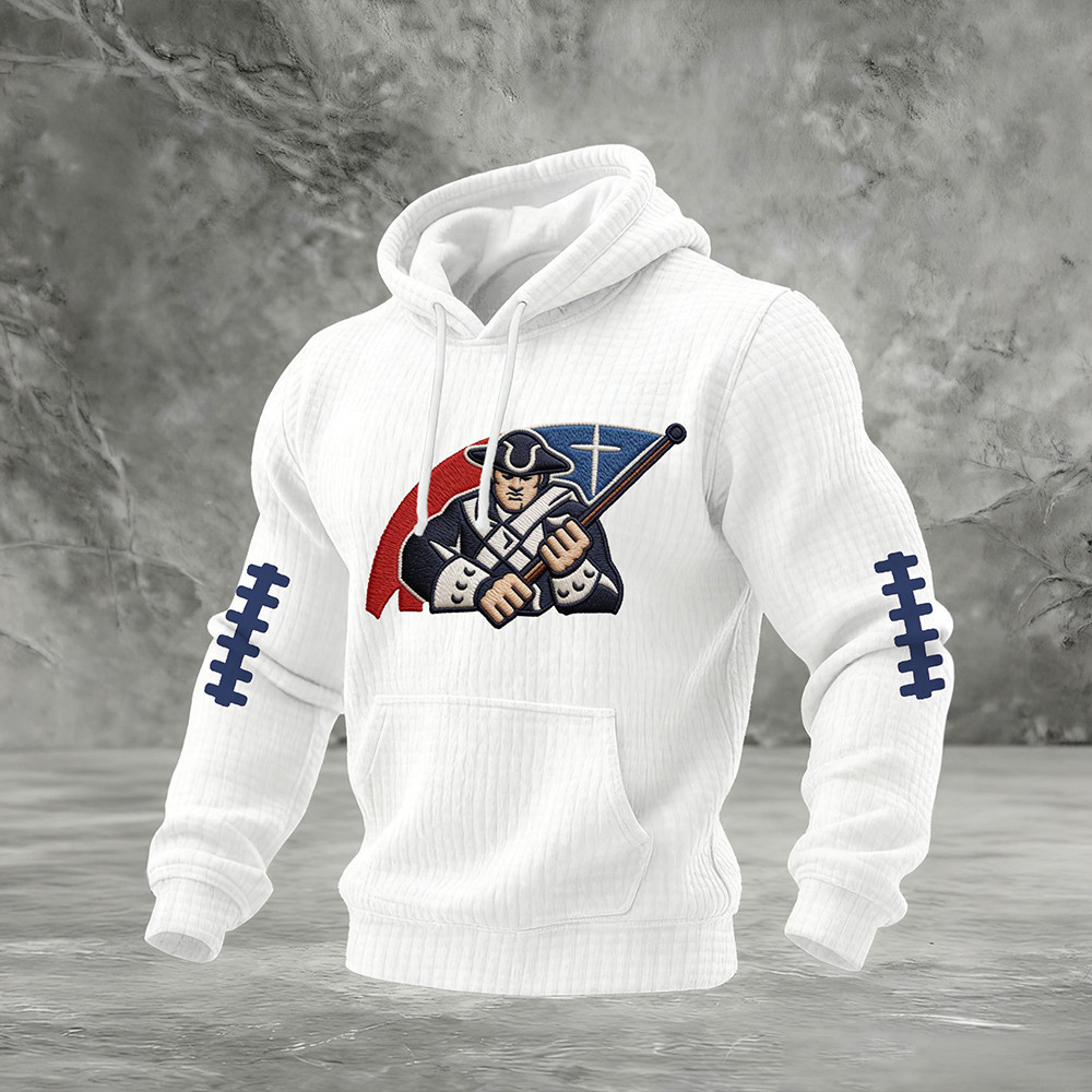 New England Patriots Merch Pat Patriot Hoodie Football Clothing Gifts For Enthusiasts