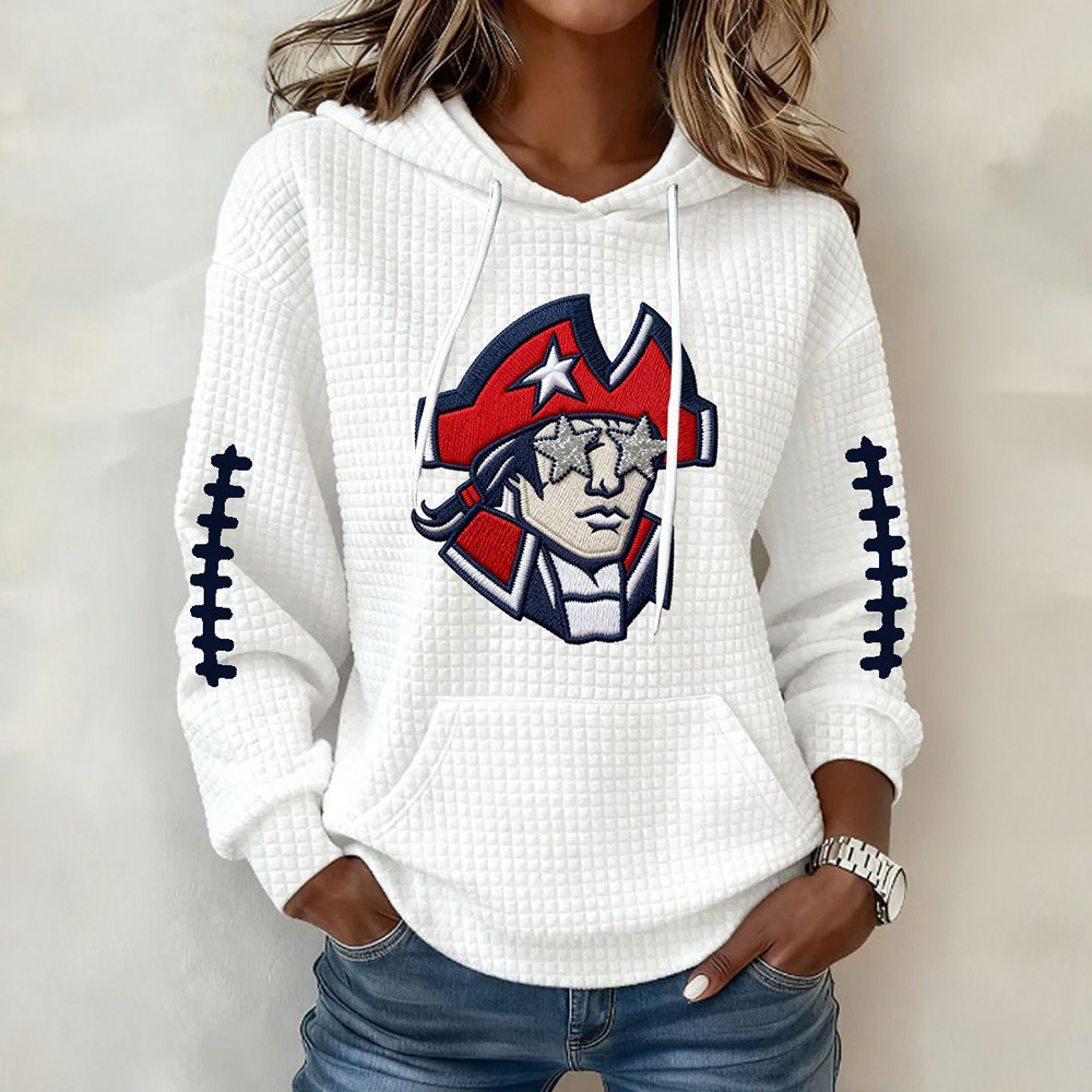 New England Patriots Merch Pat Patriot Hoodie Football Clothing Sport Gifts For Her