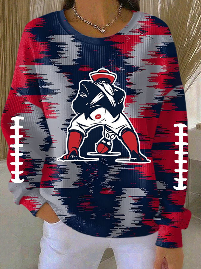 New England Patriots Merch Pat Patriots Graphic Sweatshirt Football Apparel Unique Fan Gifts