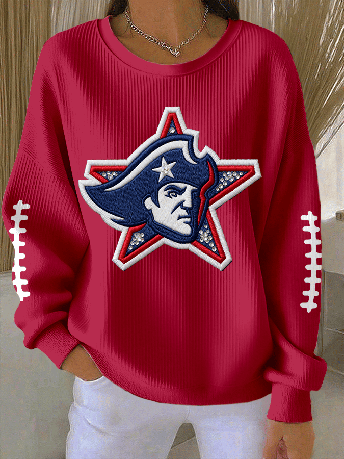 New England Patriots Merch Pat Patriots Sweatshirt Game Day Apparel Gifts For Wife