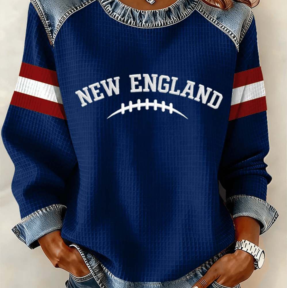 New England Patriots Sweatshirt Game Day Football Sweatshirt Football Fan Gifts