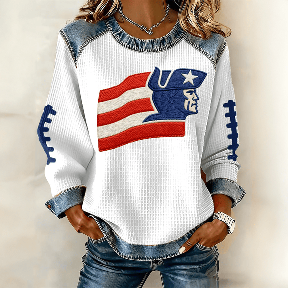 New England Patriots Sweatshirt Game Day Football Sweatshirt Great Gift For Football Lovers