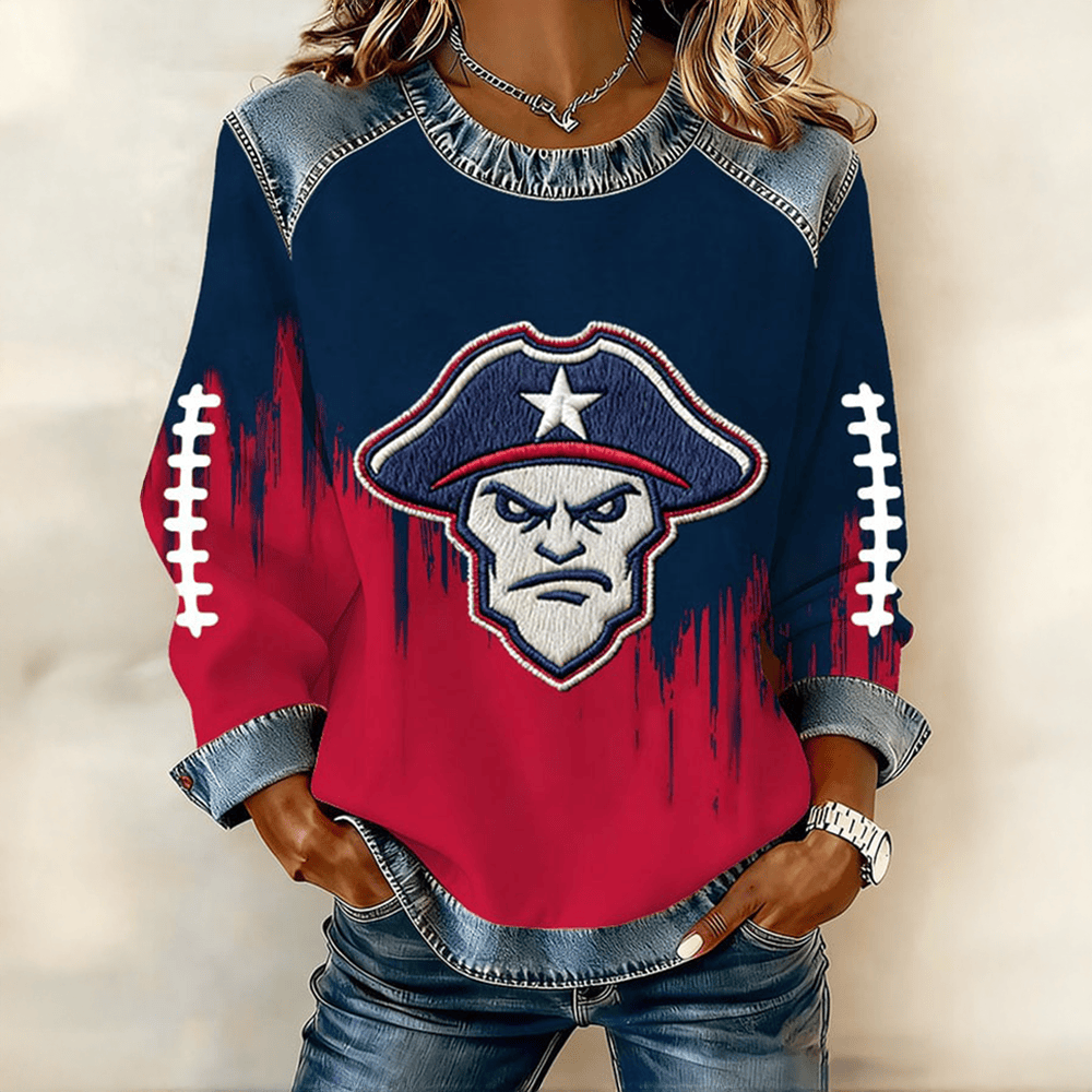 New England Patriots Sweatshirt Patriots Football Apparel Present For Football Lovers