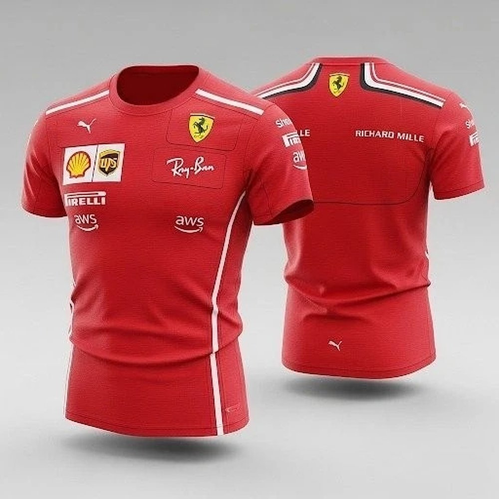 New Ferrari F1 Team T-Shirt 2025 Scuderia Racing Appeal