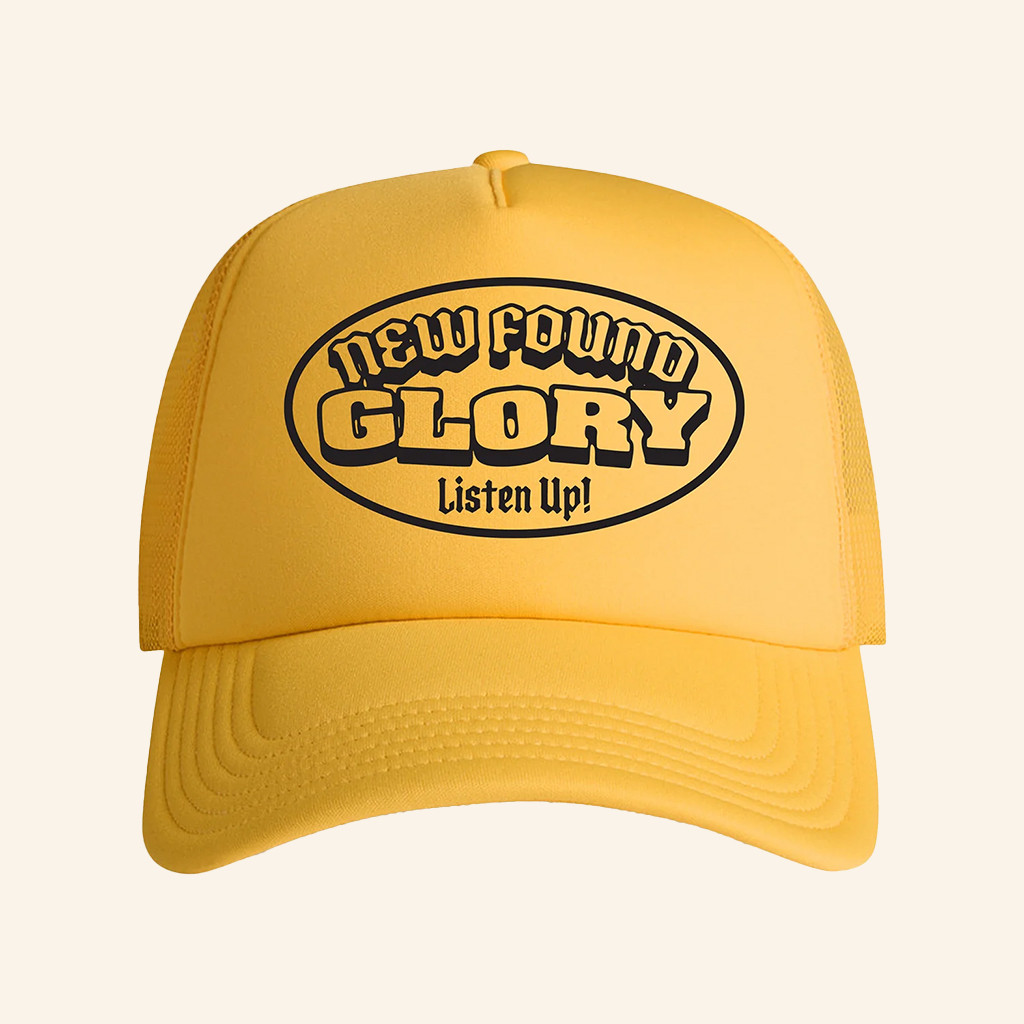 New Found Glory Stuff Merch Listen Up Trucker Hat Birthday Presents For Boyfriend-1