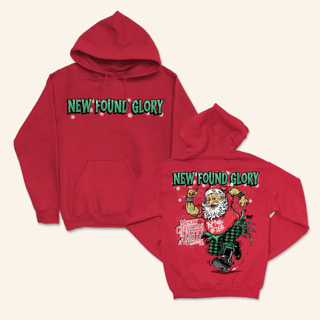 New Found Glory Stuff Merch PPND Santa Hoodie Christmas Gifts For Boyfriend New Found Glory Stuff Merch PPND Santa Hoodie Christmas Gifts For Boyfriend