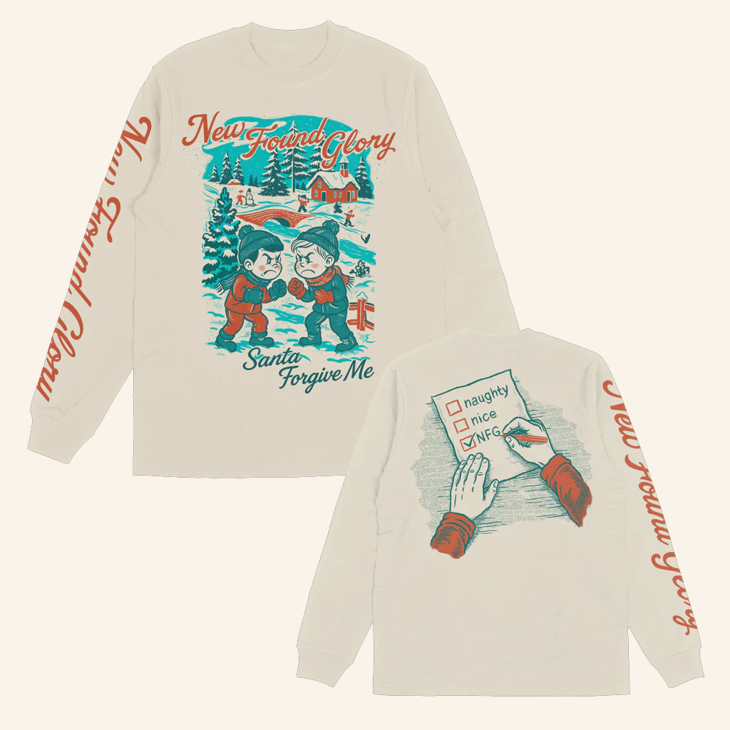 New Found Glory Stuff Merch Santa Forgive Me Long Sleeve T-Shirt Xmas Gifts For Son
