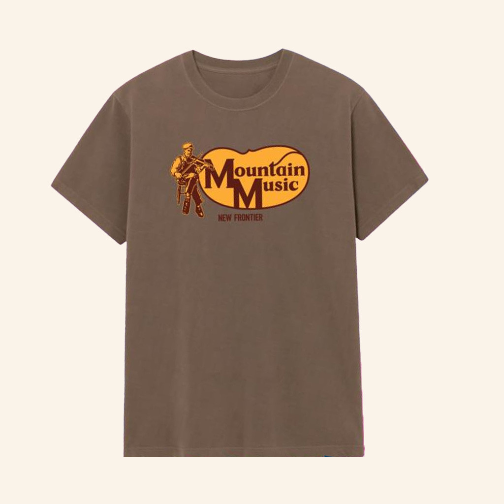 New Frontier Brand Merch Mountain Music T-Shirt Birthday Gift Ideas For Him New Frontier Brand Merch Mountain Music T-Shirt Birthday Gift Ideas For Him