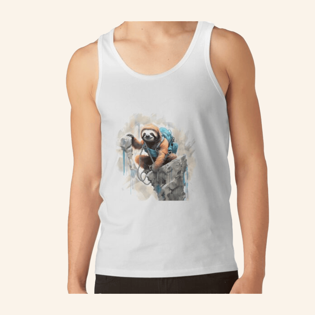 New Heights Merch Adventurous Sloth Conquer New Heights Tank Top Gifts For Him