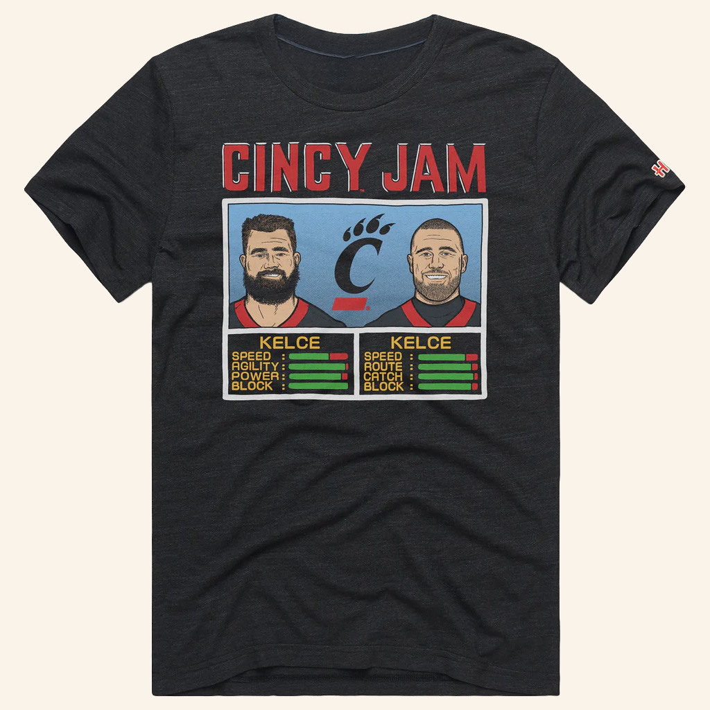 New Heights Merch Cincy Jam Kelce And Kelce T-Shirt Gifts For Football Lovers New Heights Merch Cincy Jam Kelce And Kelce T-Shirt Gifts For Football Lovers