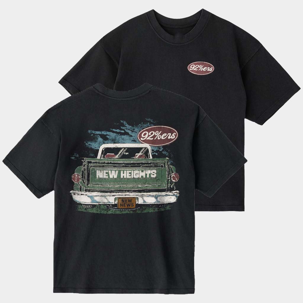 New Heights Merch Kelce Clubhouse New Heights With Jason And Travis Kelce Vintage Graphic Shirt