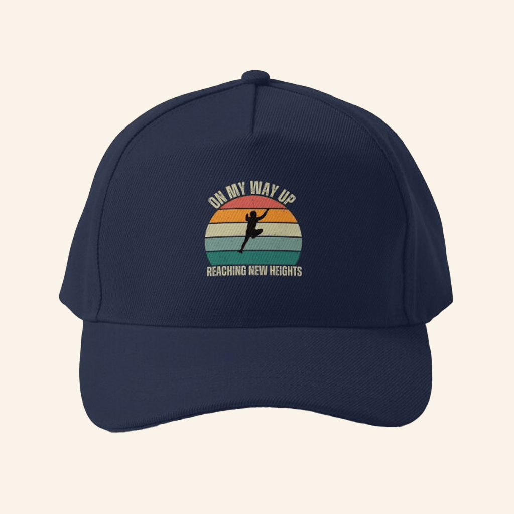 New Heights Merch On My Way Up Reaching New Heights Retro Climbing Design Baseball Cap New Heights Merch On My Way Up Reaching New Heights Retro Climbing Design Baseball Cap