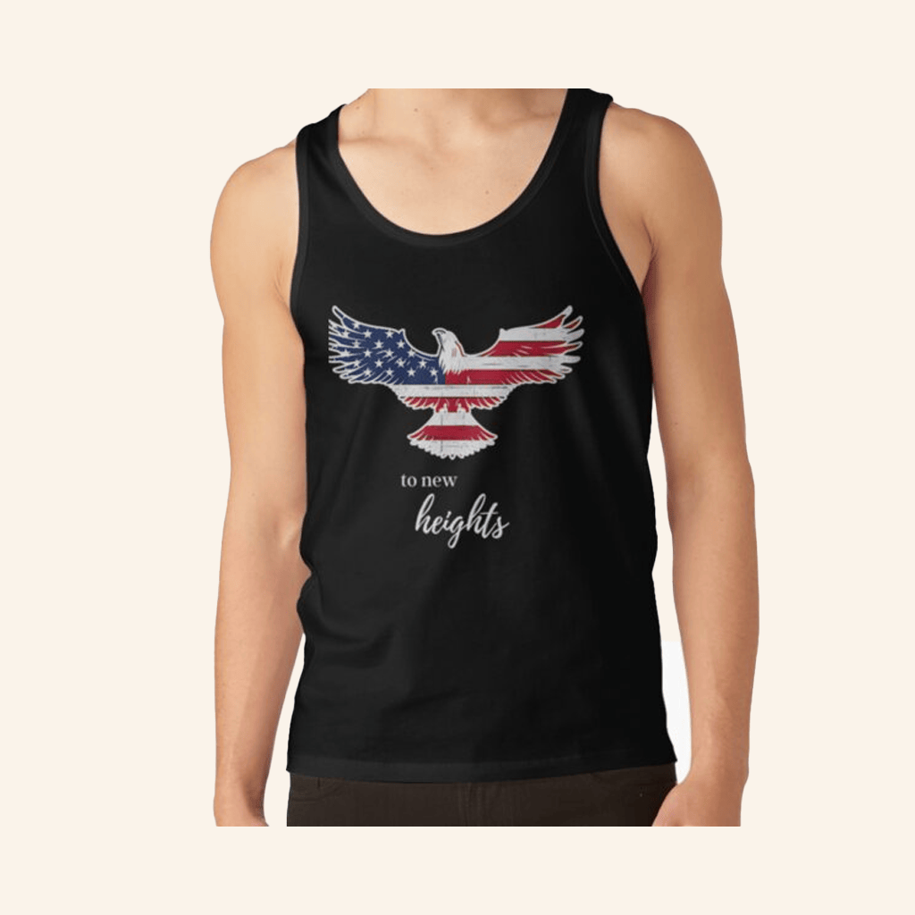 New Heights Merch Patriotic American Eagle Flag To New Heights Tank Top Dad Gifts New Heights Merch Patriotic American Eagle Flag To New Heights Tank Top Dad Gifts