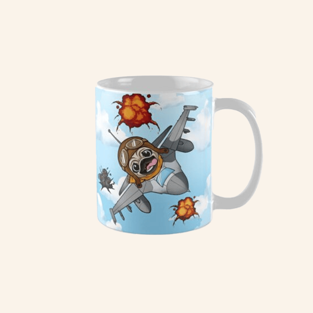 New Heights Merch Pilot Pug Taking Cuteness To New Heights Mug Gifts For Friends New Heights Merch Pilot Pug Taking Cuteness To New Heights Mug Gifts For Friends