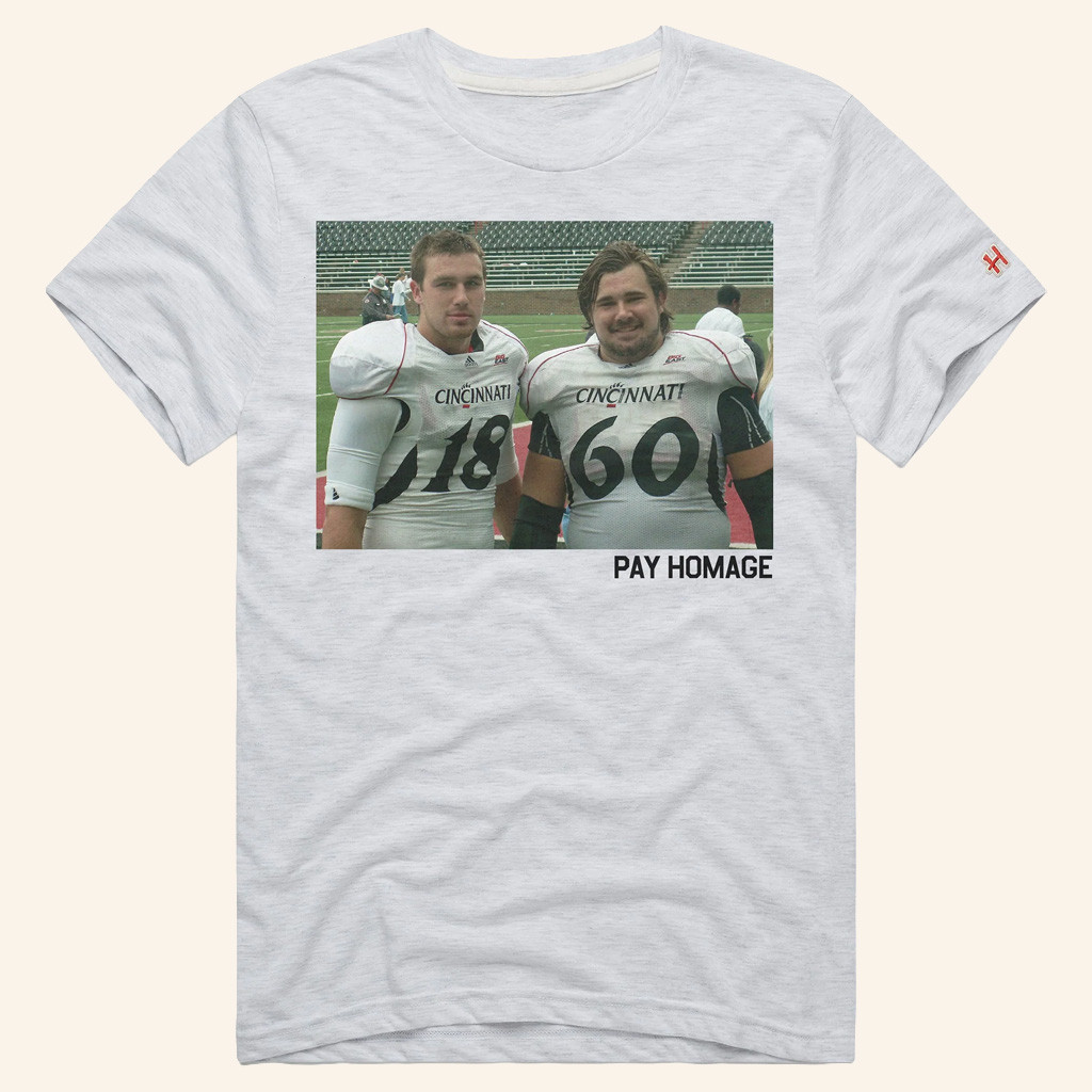 New Heights Merch UC Bearcats Kelce Brothers Pay Homage T-Shirt Football Related Gifts