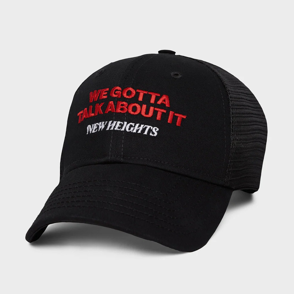 New Heights Merch We Gotta Talk About It Trucker Hat Embroidered Gifts For Boyfriend