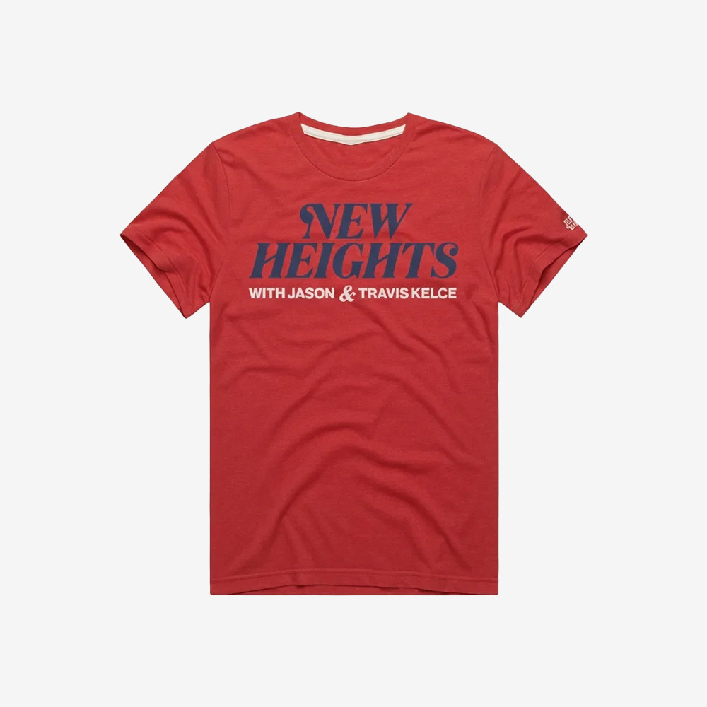 New Heights With Jason And Travis Kelce V-Neck Shirt New Heights Podcast Shirt Gift For Him