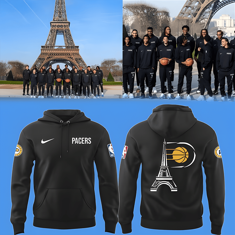 NEW Indiana Pacers Paris Hoodie Unique Basketball Merch For Sport Lovers