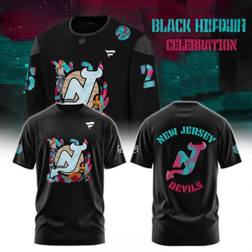 New Jersey Devils 2025 Black History Celebration T-Shirt Best Gifts For Hockey Fans
