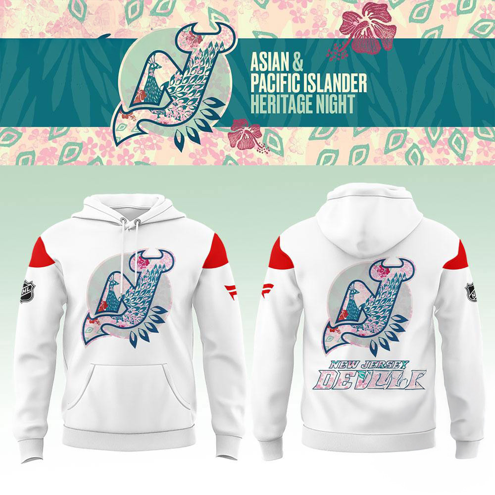 New Jersey Devils x Asian And Pacific Islander Heritage Night Hoodie Ice Hockey Fan Gifts