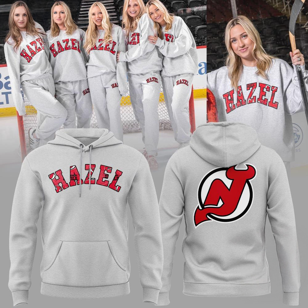 New Jersey Devils x Hazel Hoodie Gift Ideas For Hockey Fans