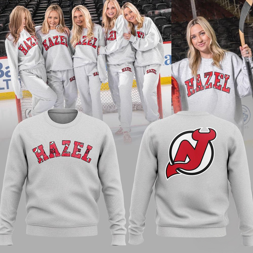 New Jersey Devils x Hazel Sweatshirt Gift Ideas For Hockey Fans