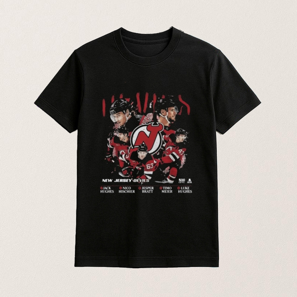 New Jersey Hockey 5 Stars Shirt New Jersey Hockey Merch Gifts For Sisters