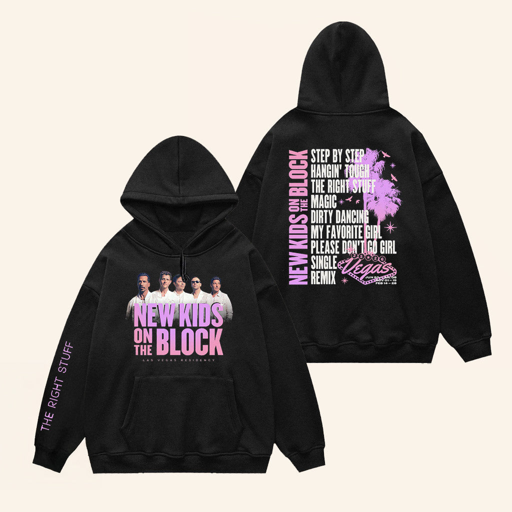 New Kids On The Block Merch The Right Stuff Las Vegas Residency Hoodie Friends Gifts New Kids On The Block Merch The Right Stuff Las Vegas Residency Hoodie Friends Gifts
