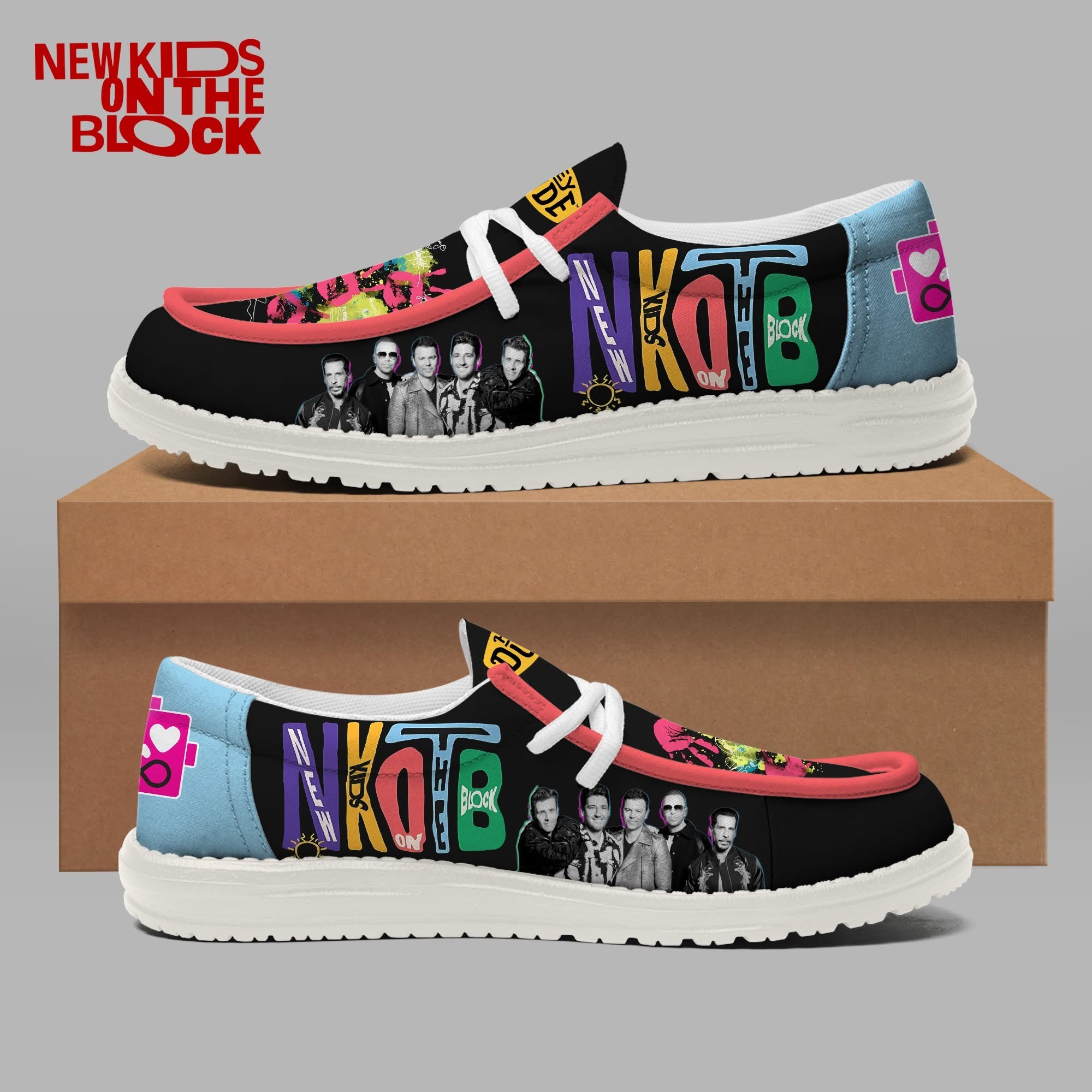 New Kids On The Block NKOTB Casual Shoes Sneakers Tour Merch Best Gifts For Fans