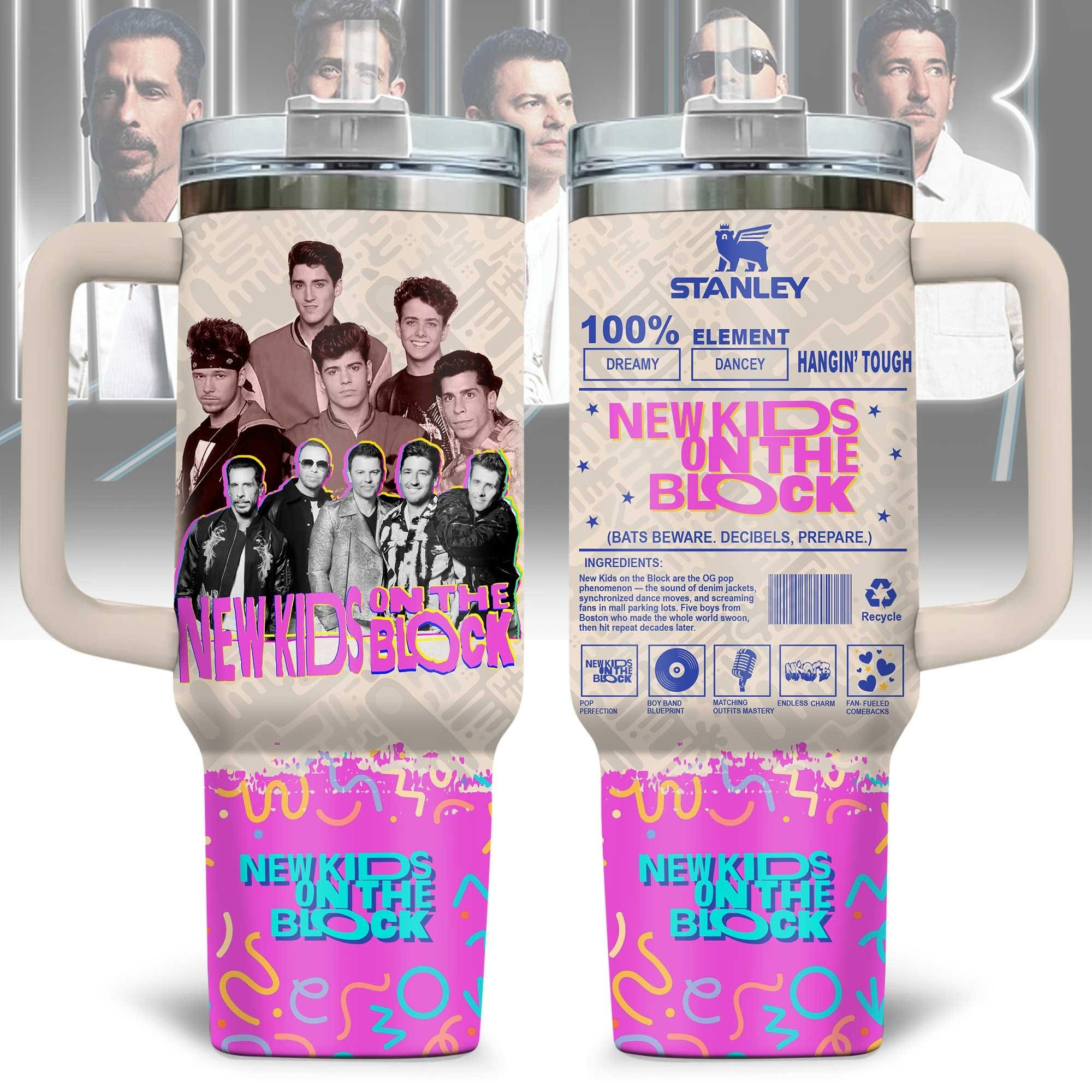 New Kids On The Block Tumbler NKOTB New Kids On The Block Band Merchandise Fan Gifts