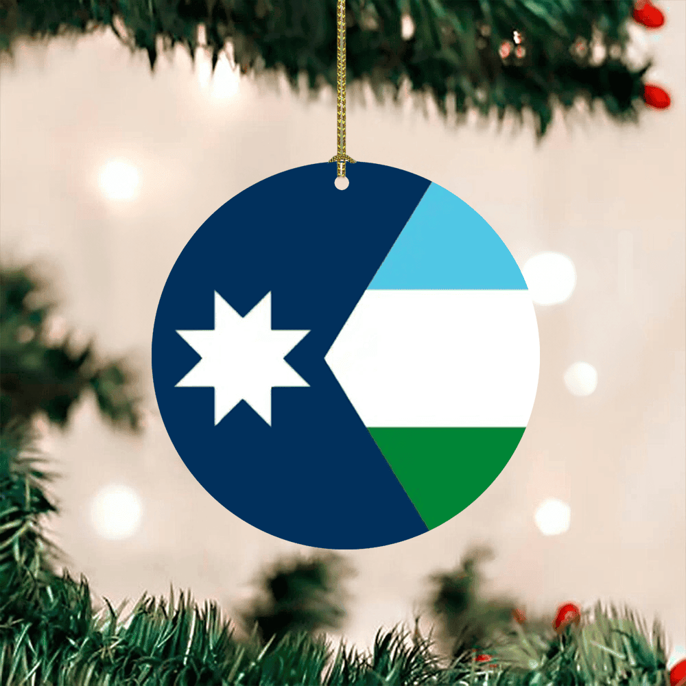 New Minnesota Flag Christmas Ornament New MN State Patriotic Christmas Tree Decorations New Minnesota Flag Christmas Ornament New MN State Patriotic Christmas Tree Decorations
