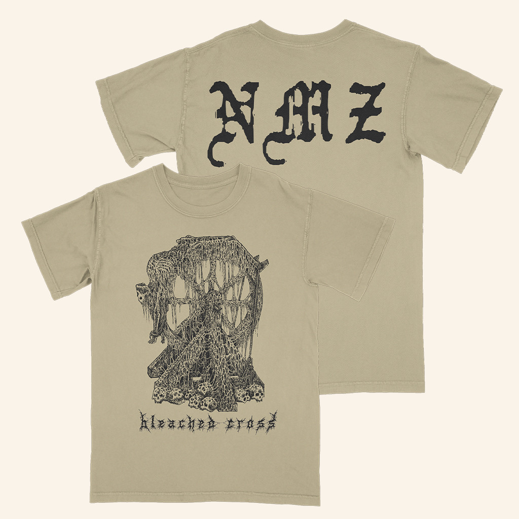 New Morality Zine Merch Bleached Cross Death Wheel Shirt Gifts For Brothers