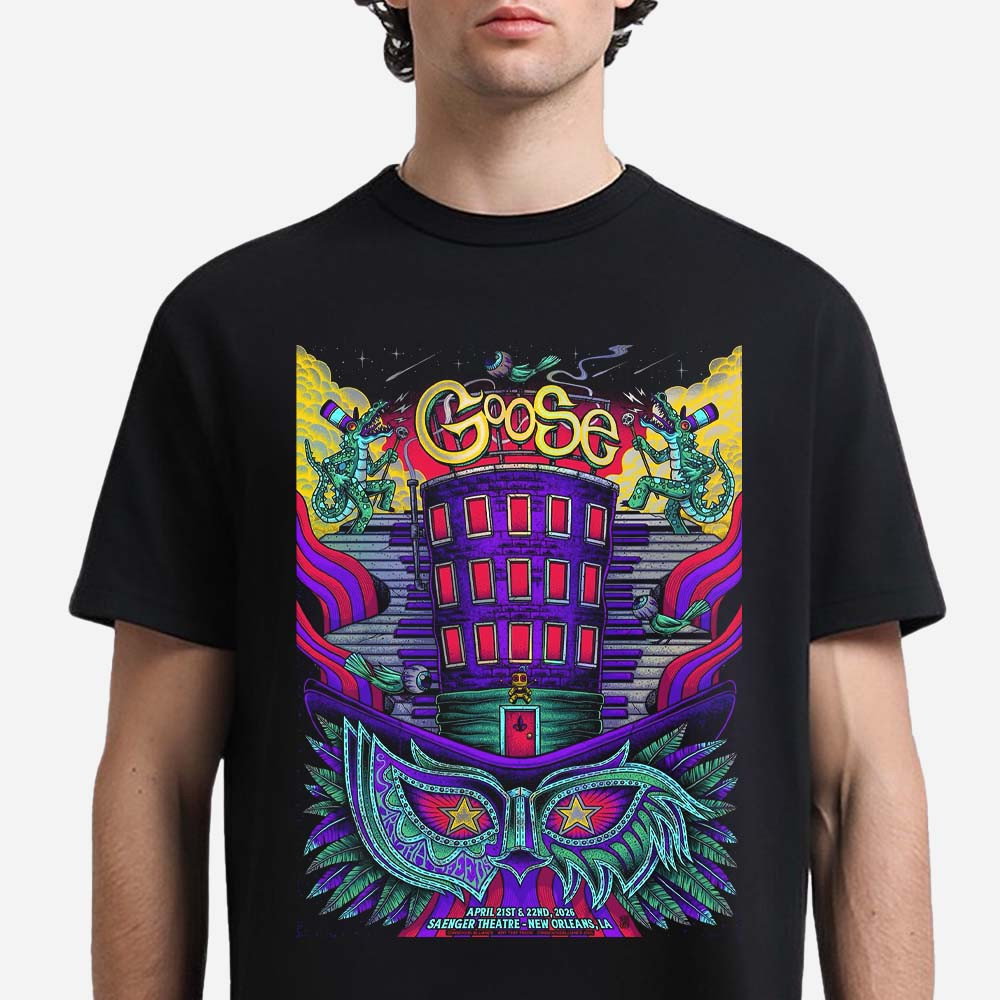 New Orleans Los Angeles 2026 Goose T-Shirt Goose Band Clothes Music Fans Gift