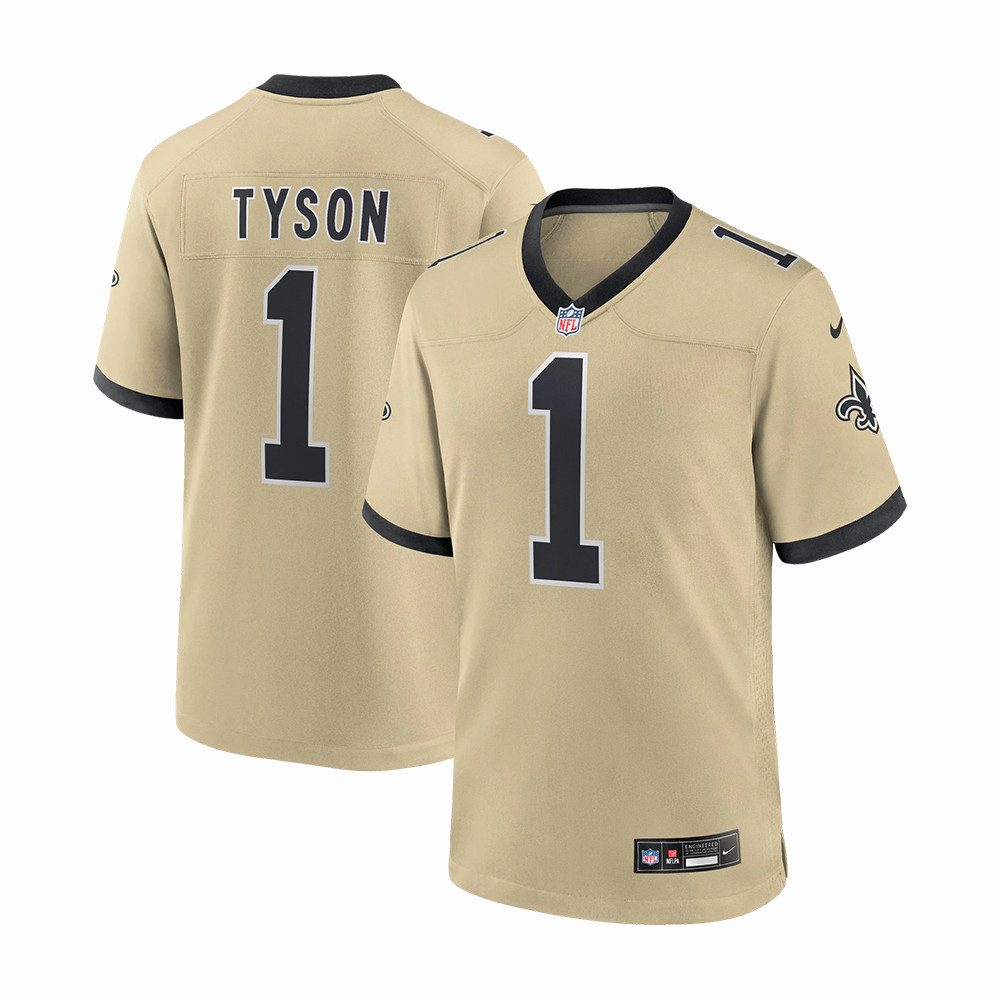 New Orleans Saints Jordyn Tyson NFL Draft 2026 Jersey First Round Pick No Alternate Game Shirt