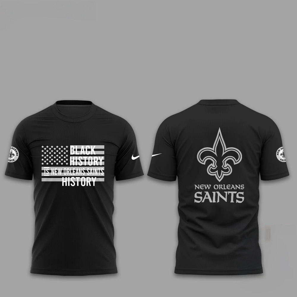 New Orleans Saints NFL Limited Celebrate Black History Month 2025 Shirt Gifts For Football Fan